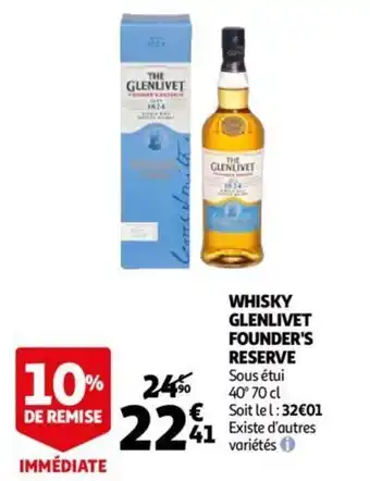 Glenlivet Founder's reserve whisky 70CL