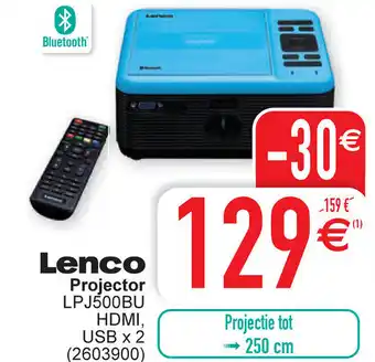 Lenco Projector LPJ500BU HDMI, USB x 2
