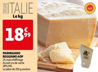 Auchan Parmigiano reggiano AOP 250G aanbieding