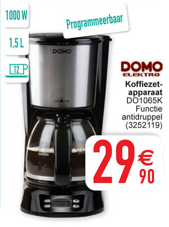 Cora Domo Elektro Koffiezetapparaat aanbieding