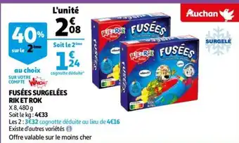 Rik et Rok fusees surgelees 480G