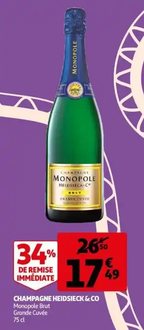 Auchan Champagne Heidsieck & Co monopole brut 75CL aanbieding