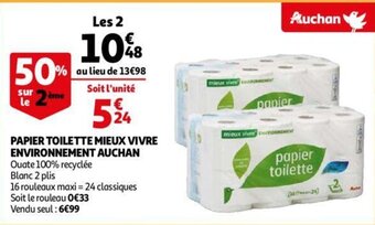 Papier toilette mieux vivre environnement