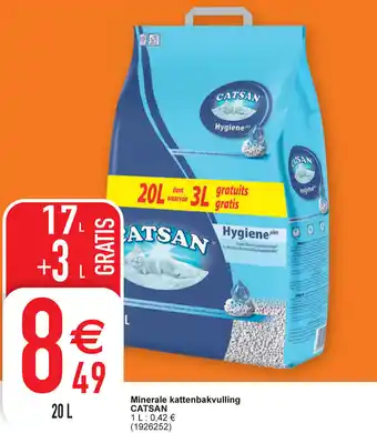 Cora Catsan Minerale kattenbakvulling aanbieding