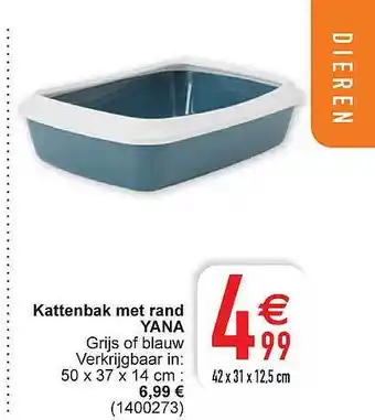 Cora Kattenbak met rand yana aanbieding
