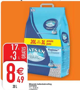 Cora Minerale kattenbakvulling catsan aanbieding