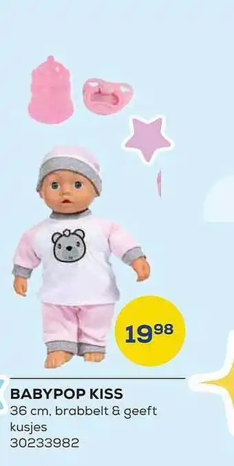 Supra Bazar Babypop kiss 36 cm aanbieding