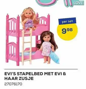 Evi's stapelbed met evi & haar zusje