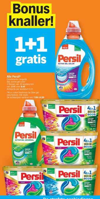 Albert Heijn Alle persil 1+1 gratis aanbieding