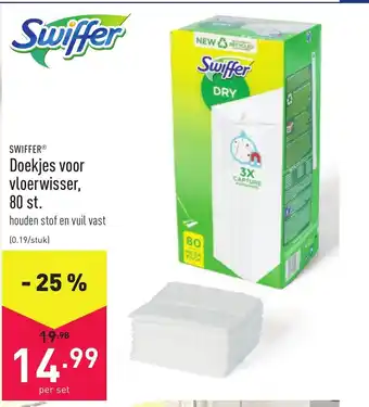 ALDI Swiffer doekjes vloerwisser aanbieding