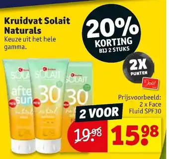 Kruidvat Kruidvat Solait Naturals aanbieding