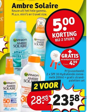 Kruidvat Ambre Solaire aanbieding