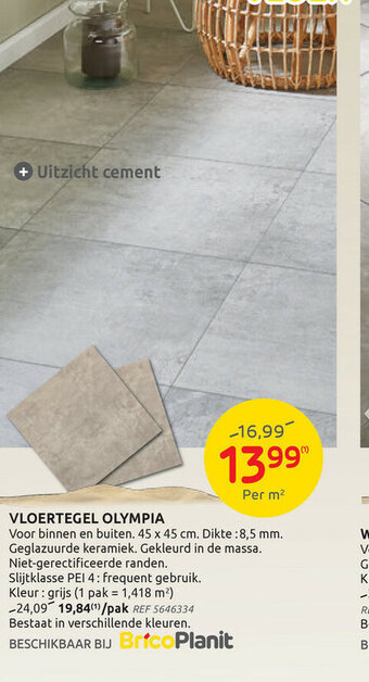 Brico Vloertegel olympia aanbieding