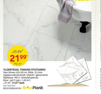 Brico Vloertegel torano statuarion aanbieding