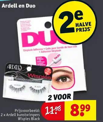 Kruidvat 2 x Ardell kunstwimpers Wispies Black aanbieding