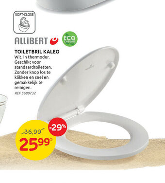 Brico Allibert toiletbril kaleo aanbieding