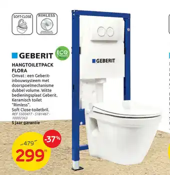 Geberit Hangtoiletpack flora