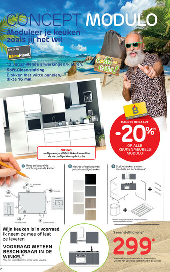 Brico Op alle keukenmeubels modulo aanbieding