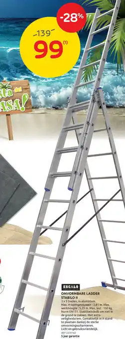 Escalo omvormbare ladder tabilo II