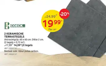 Brico Coeck 2 Keramische terrastegels aanbieding