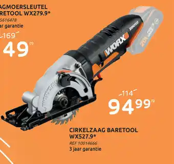 Brico Cirkelzaag baretool wx527.9 aanbieding