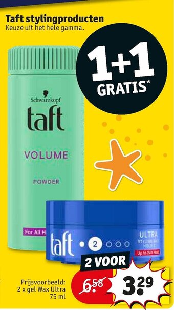 Kruidvat Taft stylingproducten aanbieding
