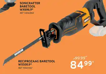 Brico Reciprozaag baretool wx500.9 aanbieding