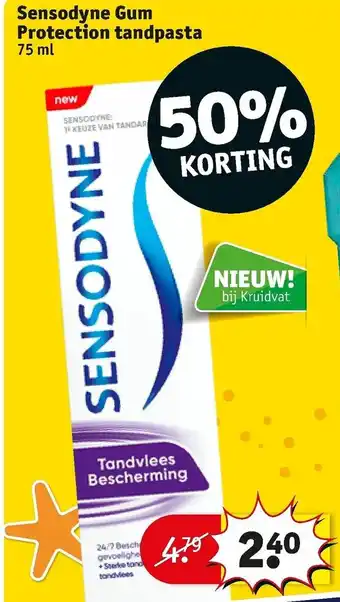 Kruidvat Sensodyne Gum Protection tandpasta 75ml aanbieding
