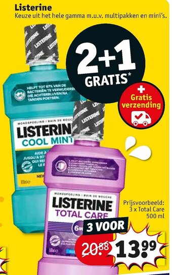 Kruidvat Listerine aanbieding
