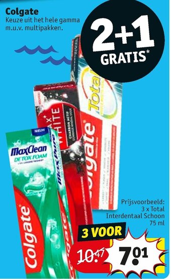 Kruidvat Colgate aanbieding