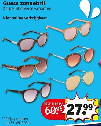 Kruidvat Guess zonnebril aanbieding