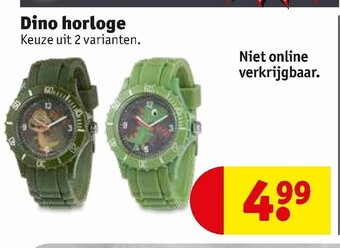 Kruidvat Dino horloge aanbieding