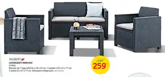 Brico Allibert loungeset merano aanbieding