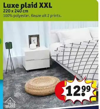 Kruidvat Luxe plaid XXL aanbieding