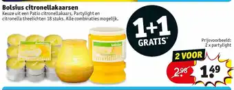 Kruidvat Bolsius citronellakaarsen aanbieding