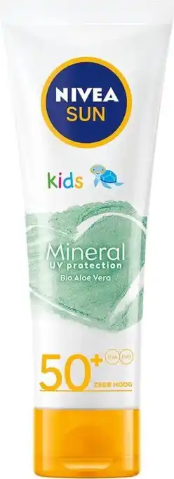 Bol.com Nivea sun kids mineral uv protection lotion spf50+ - 50ml aanbieding