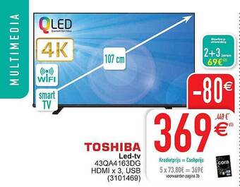 Cora Toshiba ledtv aanbieding