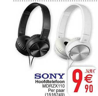 Cora Sony hoofdtelefoon aanbieding