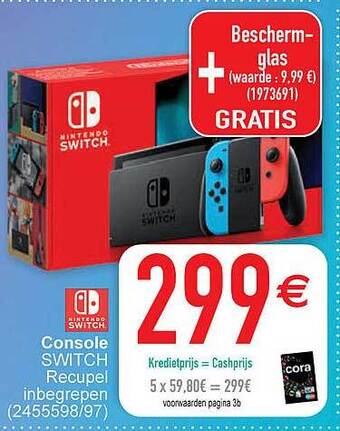 Cora Nintendo switch console aanbieding