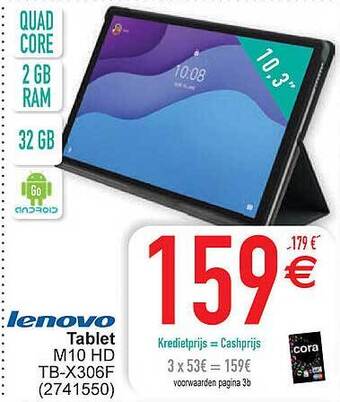 Cora Lenovo tablet m10 hd aanbieding
