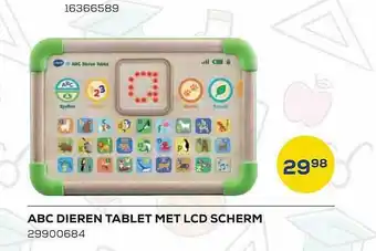 Abc dieren tablet met lcd scherm