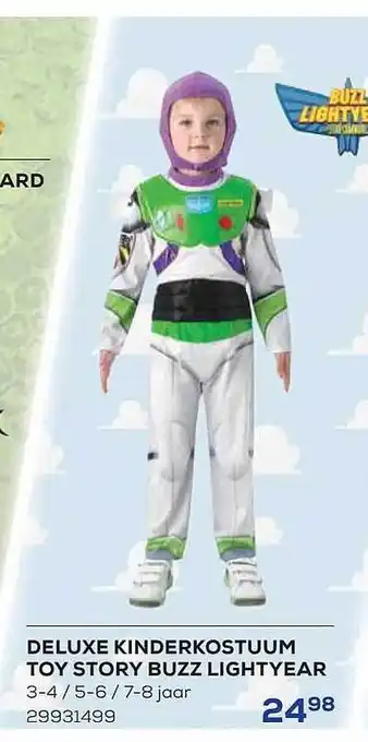 Supra Bazar Deluxe kinderkostuum toy story buzz lightyear aanbieding