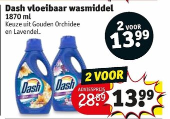 Kruidvat Dash vloeibaar wasmiddel aanbieding