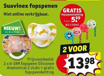 Kruidvat Suavinex fopspenen aanbieding