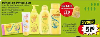 Kruidvat Zwitsal en Zwitsal Sun aanbieding