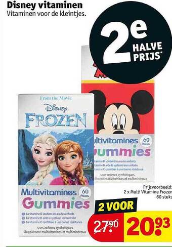 Kruidvat Disney vitaminen aanbieding