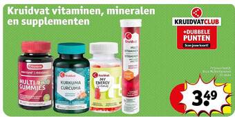Kruidvat Kruidvat vitaminen, mineralen en supplementen aanbieding
