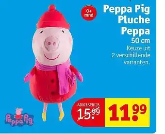 Kruidvat Peppa pig pluche peppa aanbieding