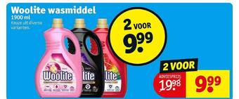 Kruidvat Woolite wasmiddel aanbieding