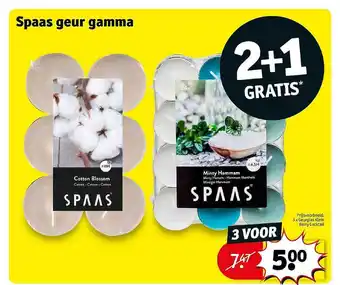 Kruidvat Spaas geur gamma aanbieding